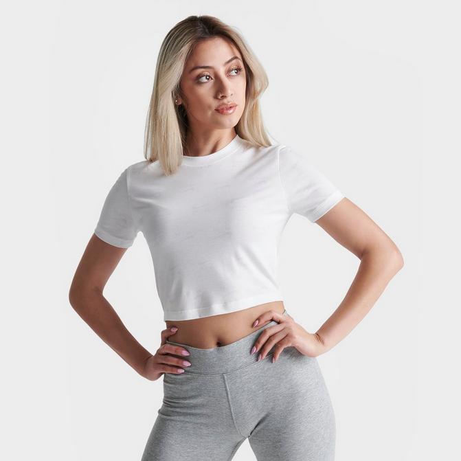 Tacón Escribe un reporte Natura Women's Nike Air Slim-Fit Printed Crop T-Shirt| Finish Line