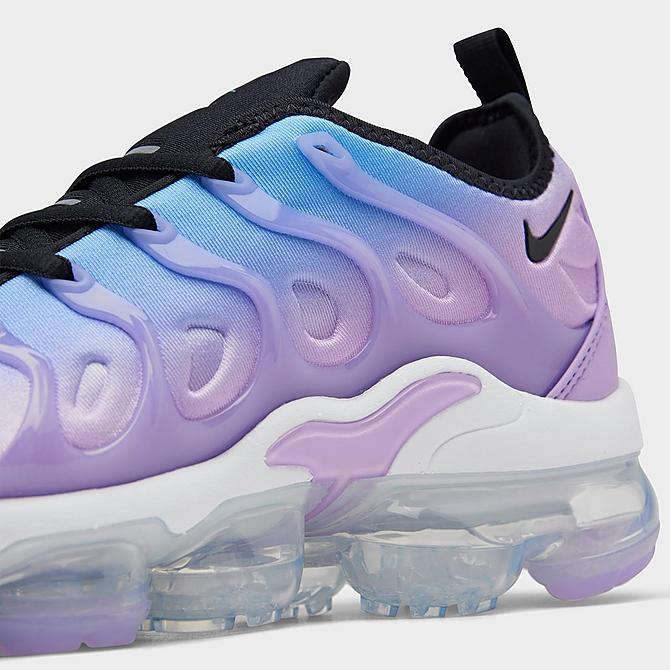 Front view of Women's Nike Air VaporMax Plus Running Shoes in Lilac/University Blue/Barely Grape/Black Click to zoom
