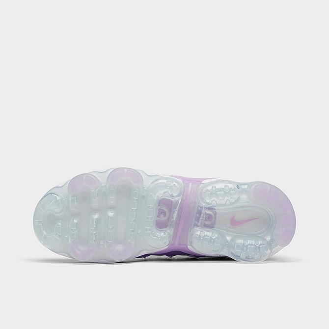 Bottom view of Women's Nike Air VaporMax Plus Running Shoes in Lilac/University Blue/Barely Grape/Black Click to zoom