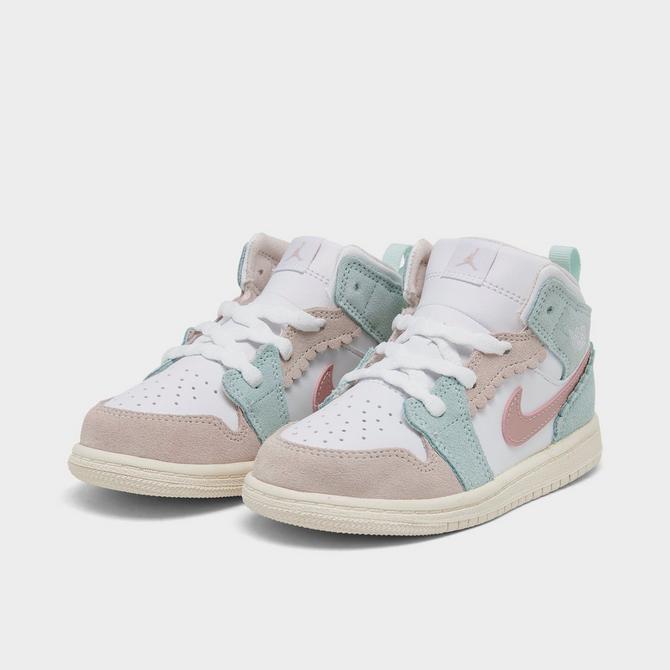 Girls' Toddler Air Jordan Retro 1 Mid Casual Shoes