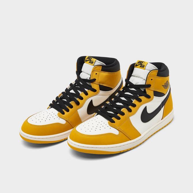 Air jordan 1 on sale retro yellow and black