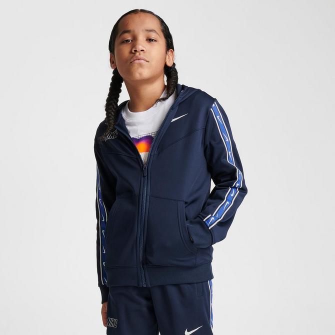 Boys Nike Sportswear Repeat Tape Full Zip Hoodie