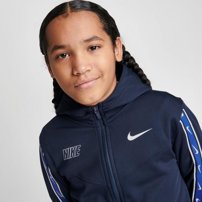 Boys Nike Sportswear Repeat Tape Full Zip Hoodie