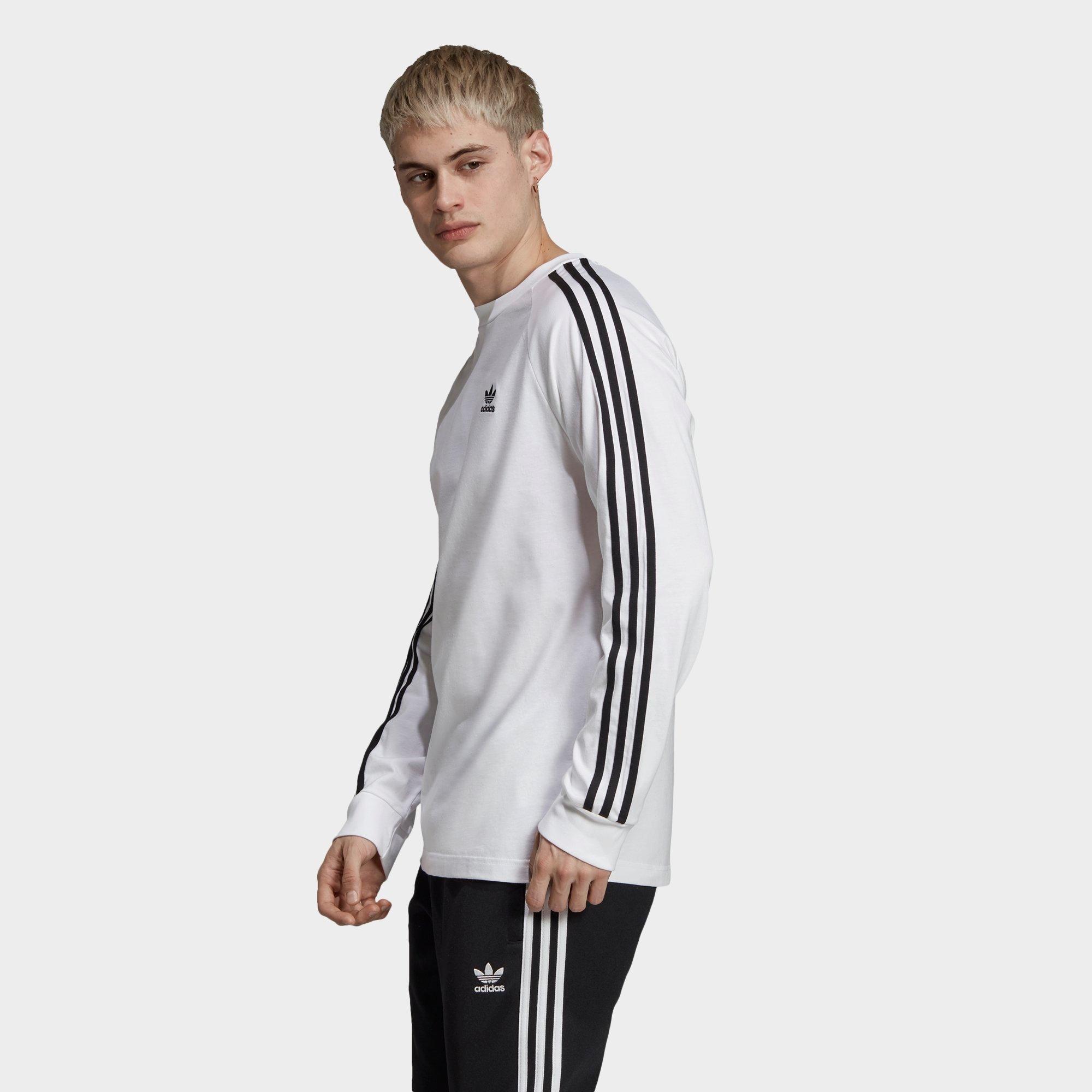 adidas 3 stripe shirt long sleeve