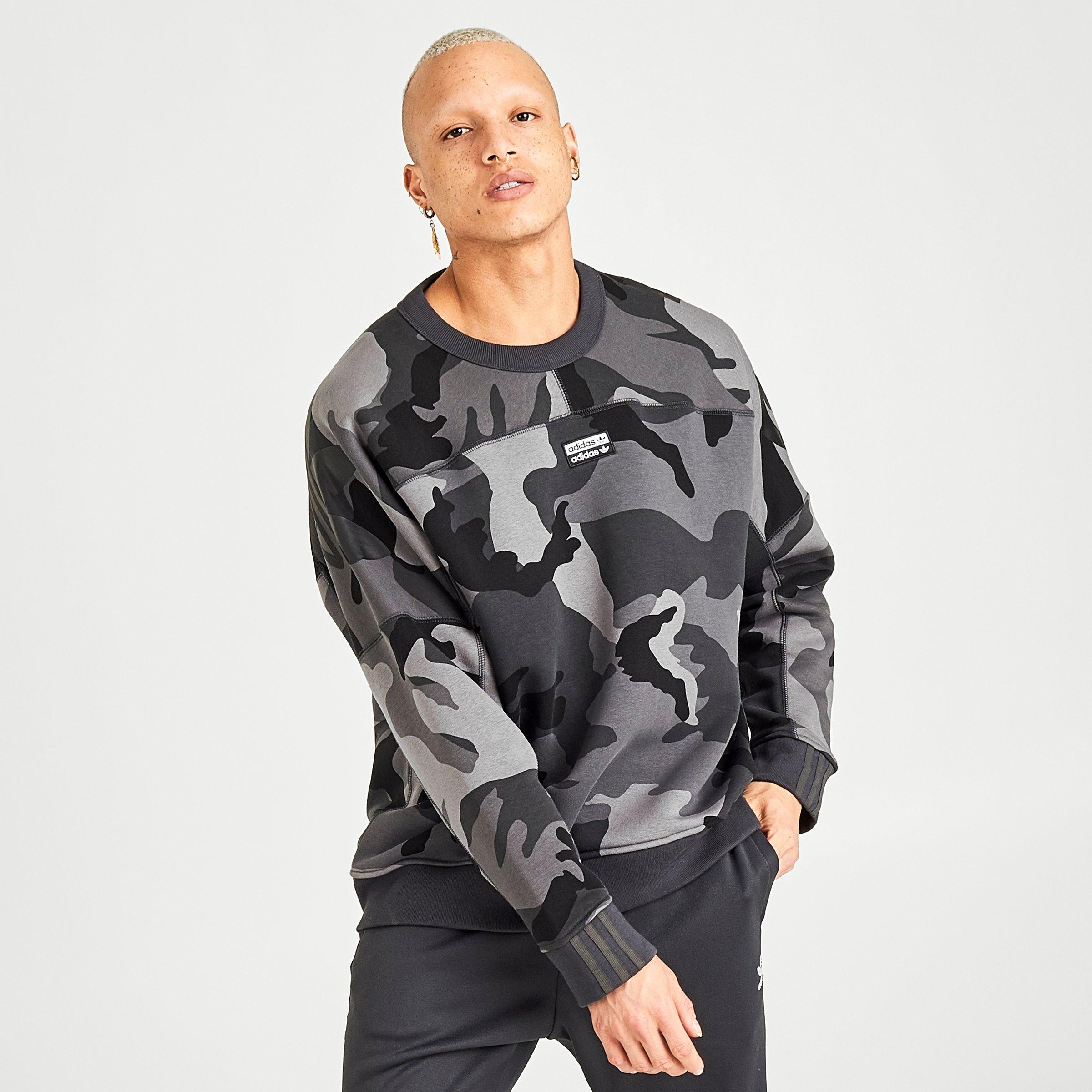 camo crewneck sweatshirt