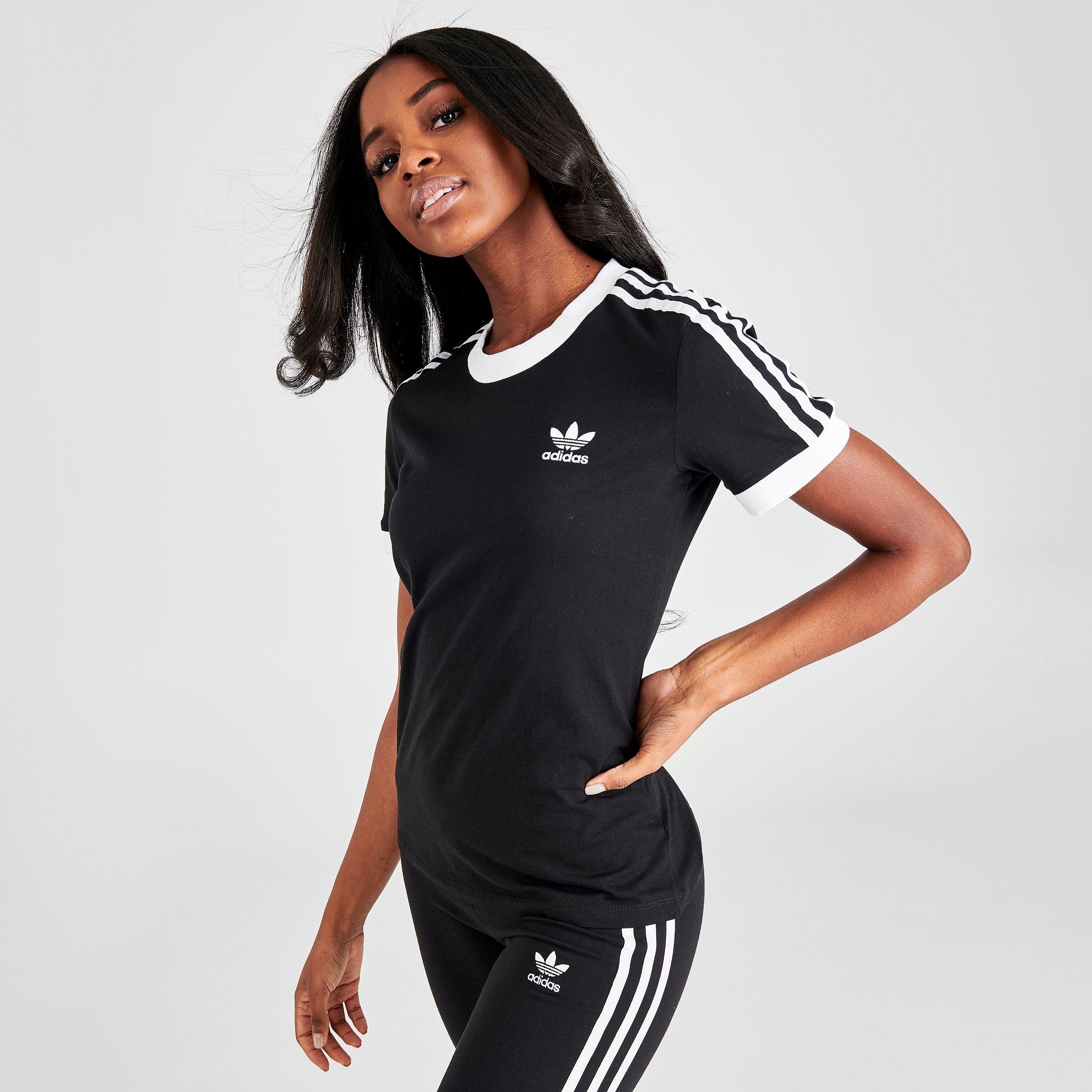 womens white adidas t shirt