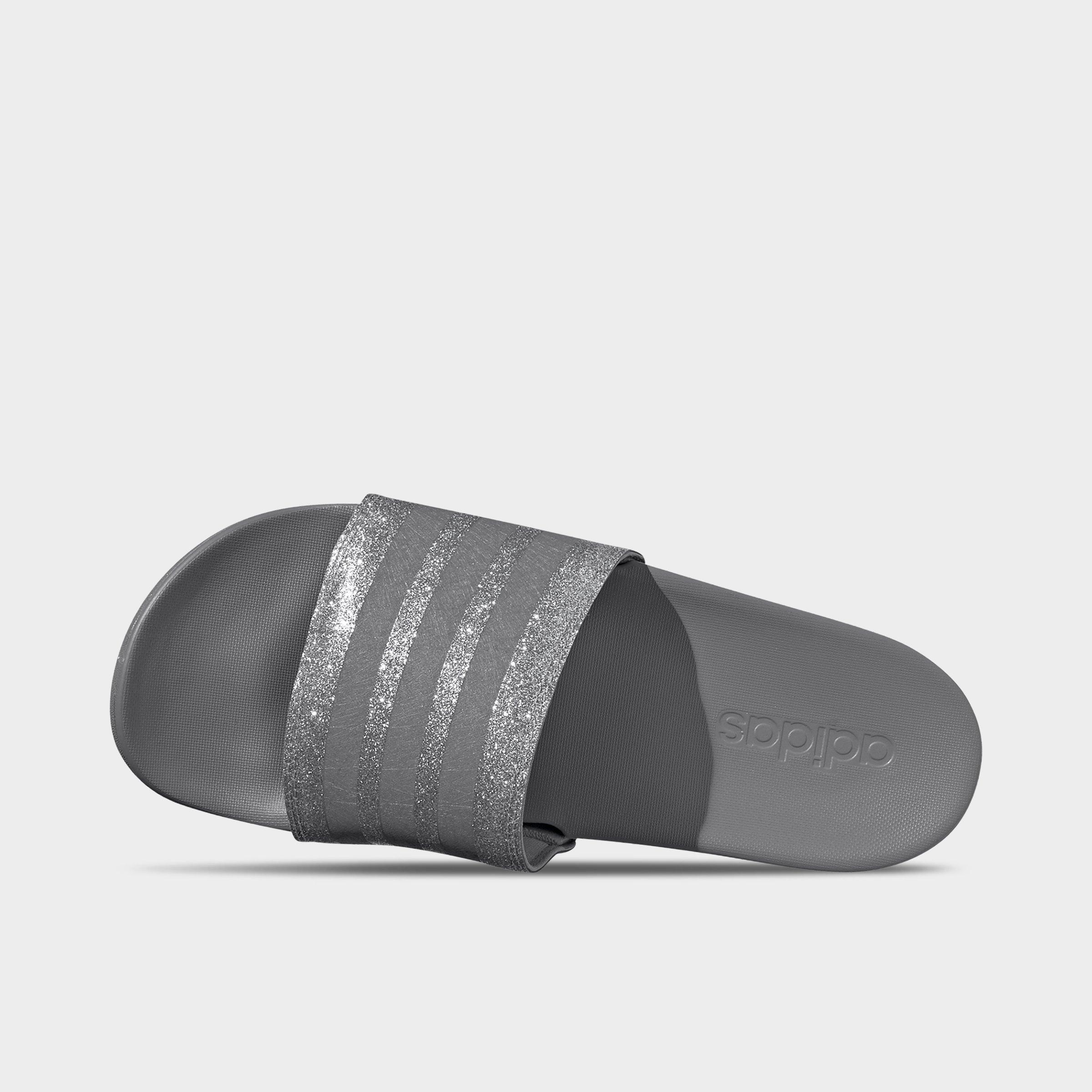 adilette comfort slides grey three