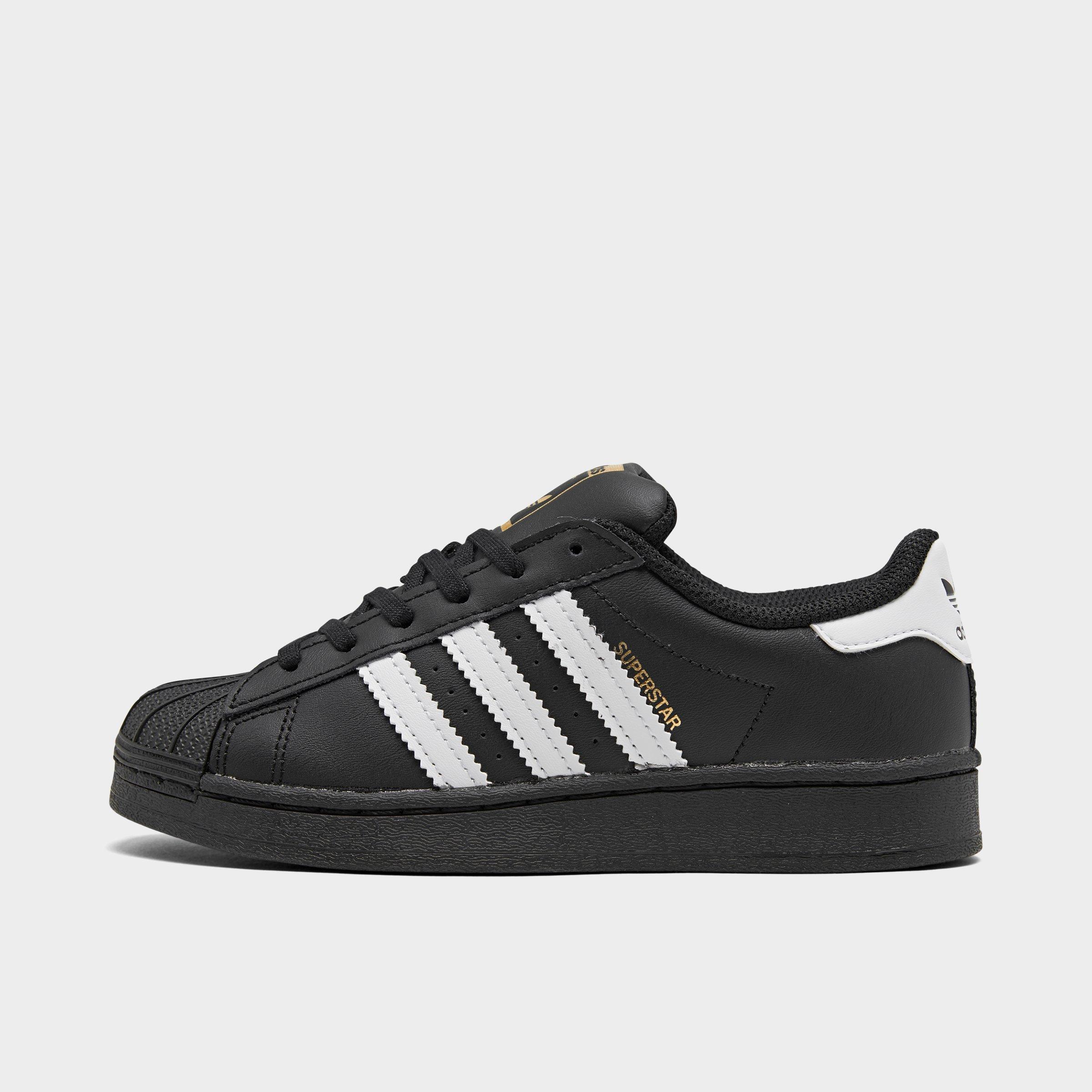 kids adidas superstar black