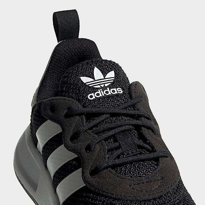 Front view of Boys' Big Kids' adidas Originals X_PLR Casual Shoes in Core Black/Cloud White/Core Black Click to zoom