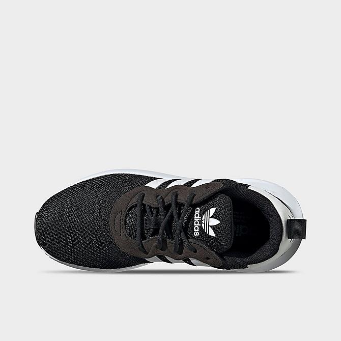 Back view of Boys' Big Kids' adidas Originals X_PLR Casual Shoes in Core Black/Cloud White/Core Black Click to zoom
