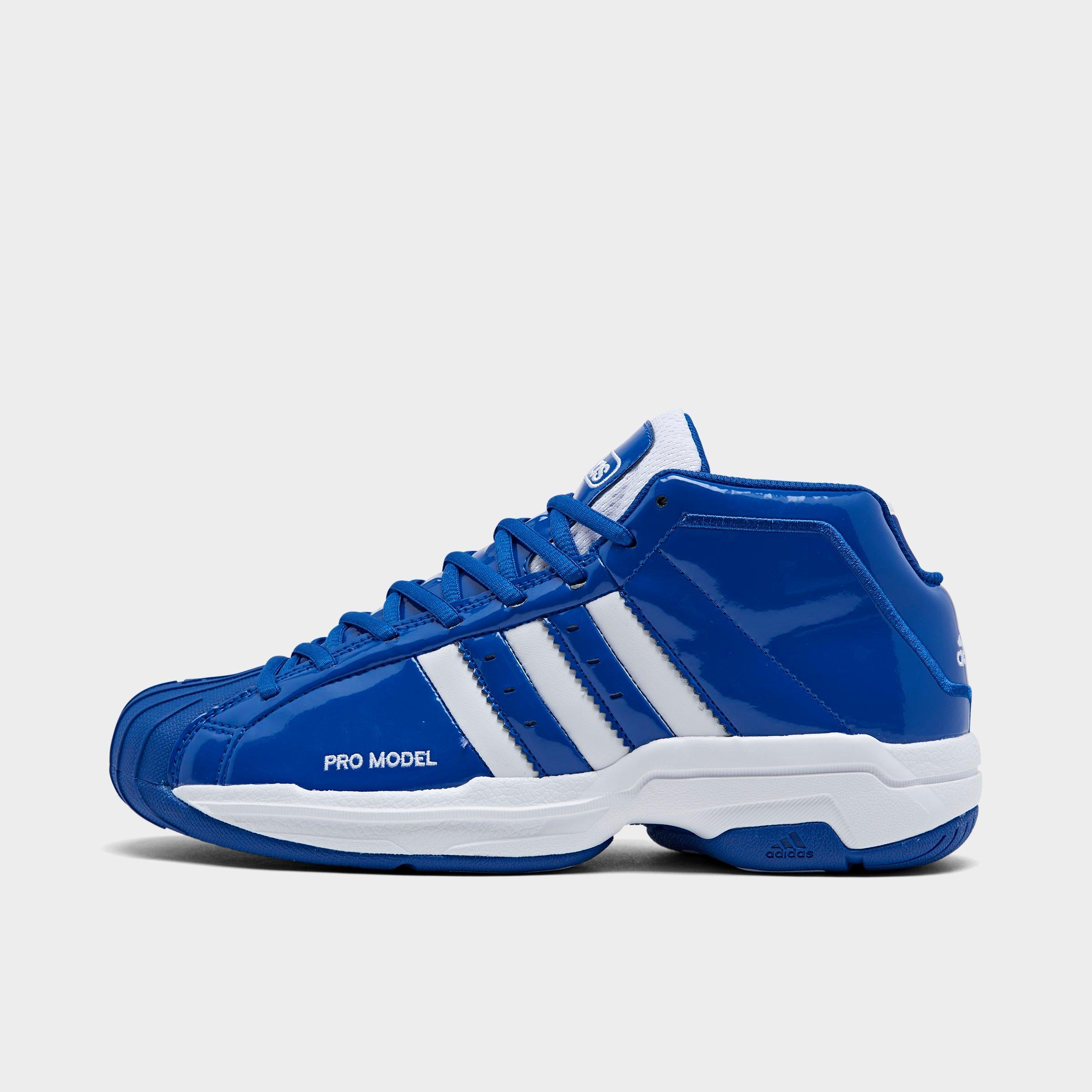 blue adidas basketball shoes