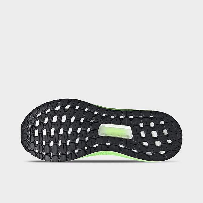 Bottom view of Men's adidas UltraBOOST 20 Running Shoes in Signal Green/Black/Signal Green Click to zoom