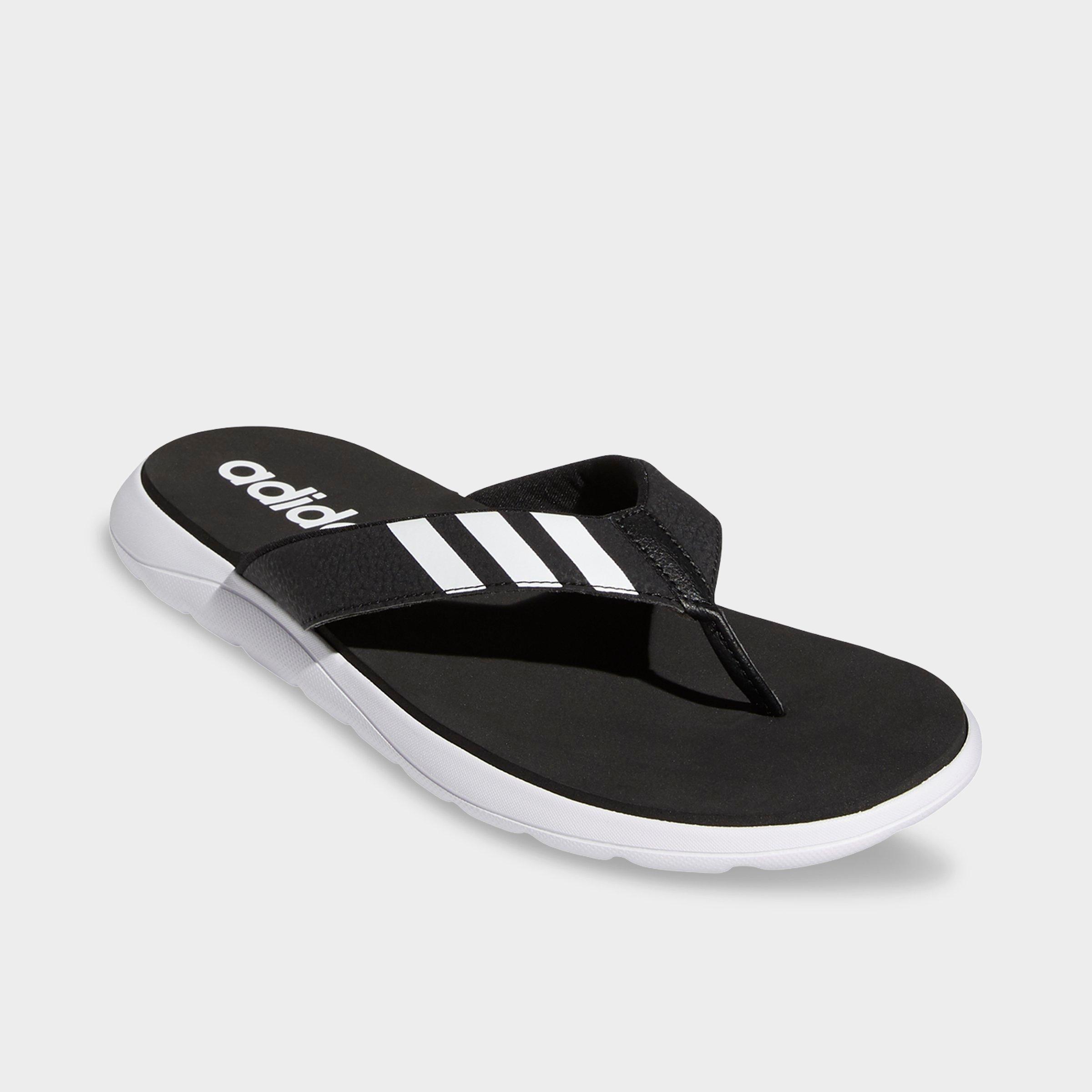 adidas gray thong flip flop