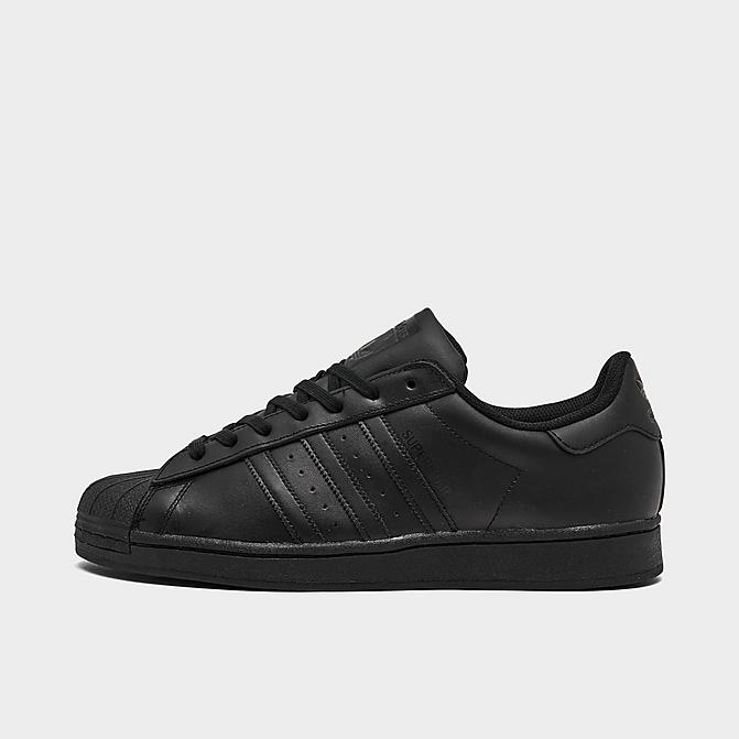 Right view of Men's adidas Originals Superstar Casual Shoes in Core Black Click to zoom