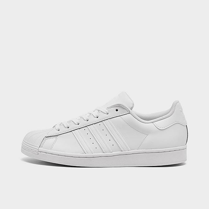 Right view of Men's adidas Originals Superstar Casual Shoes in Cloud White Click to zoom