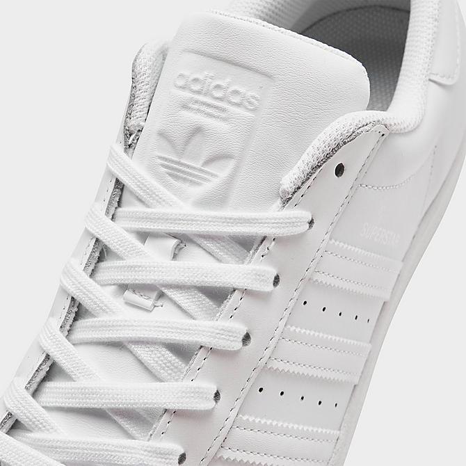 Front view of Men's adidas Originals Superstar Casual Shoes in Cloud White Click to zoom