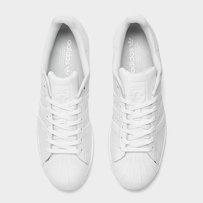 Back view of Men's adidas Originals Superstar Casual Shoes in Cloud White Click to zoom