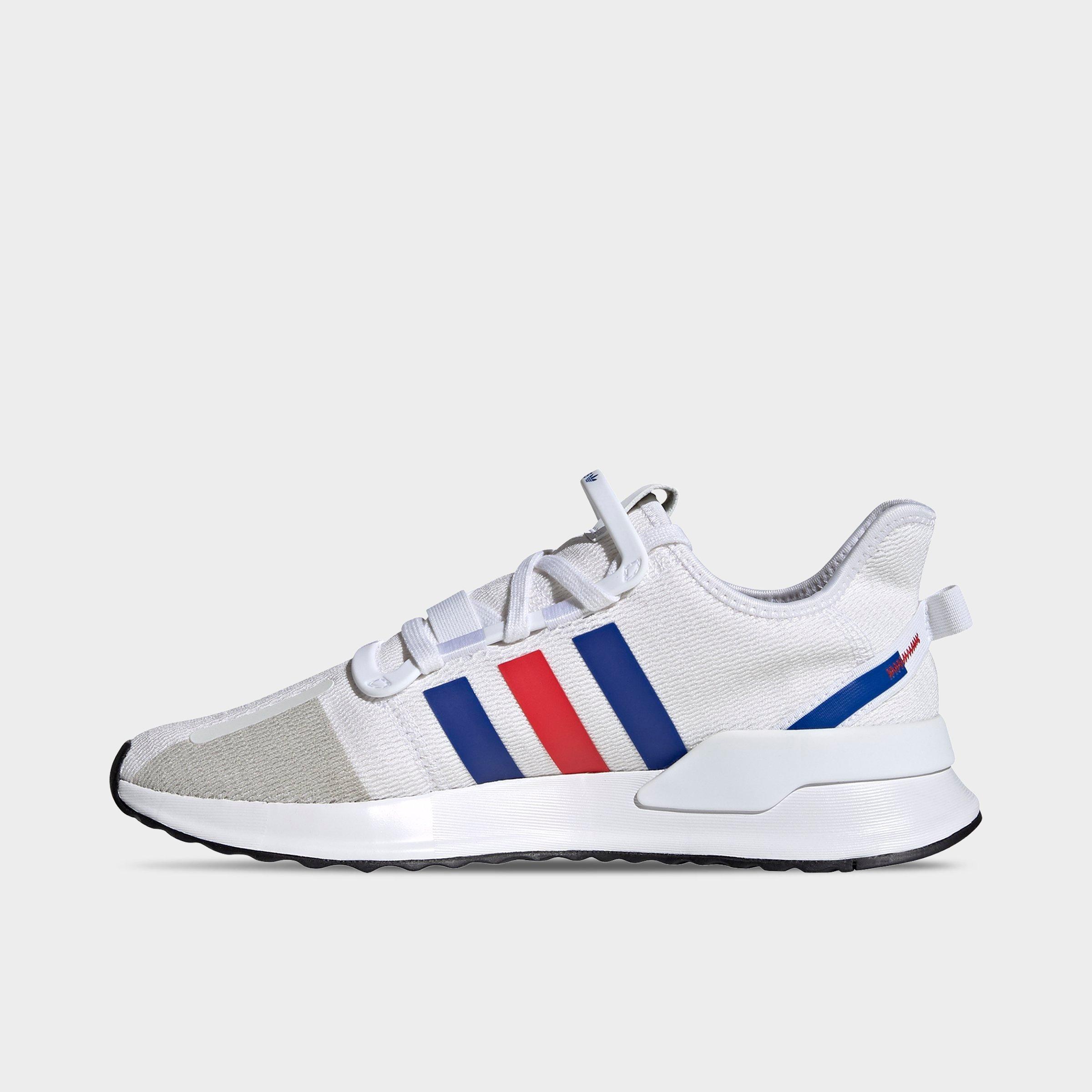 red and blue adidas shoes