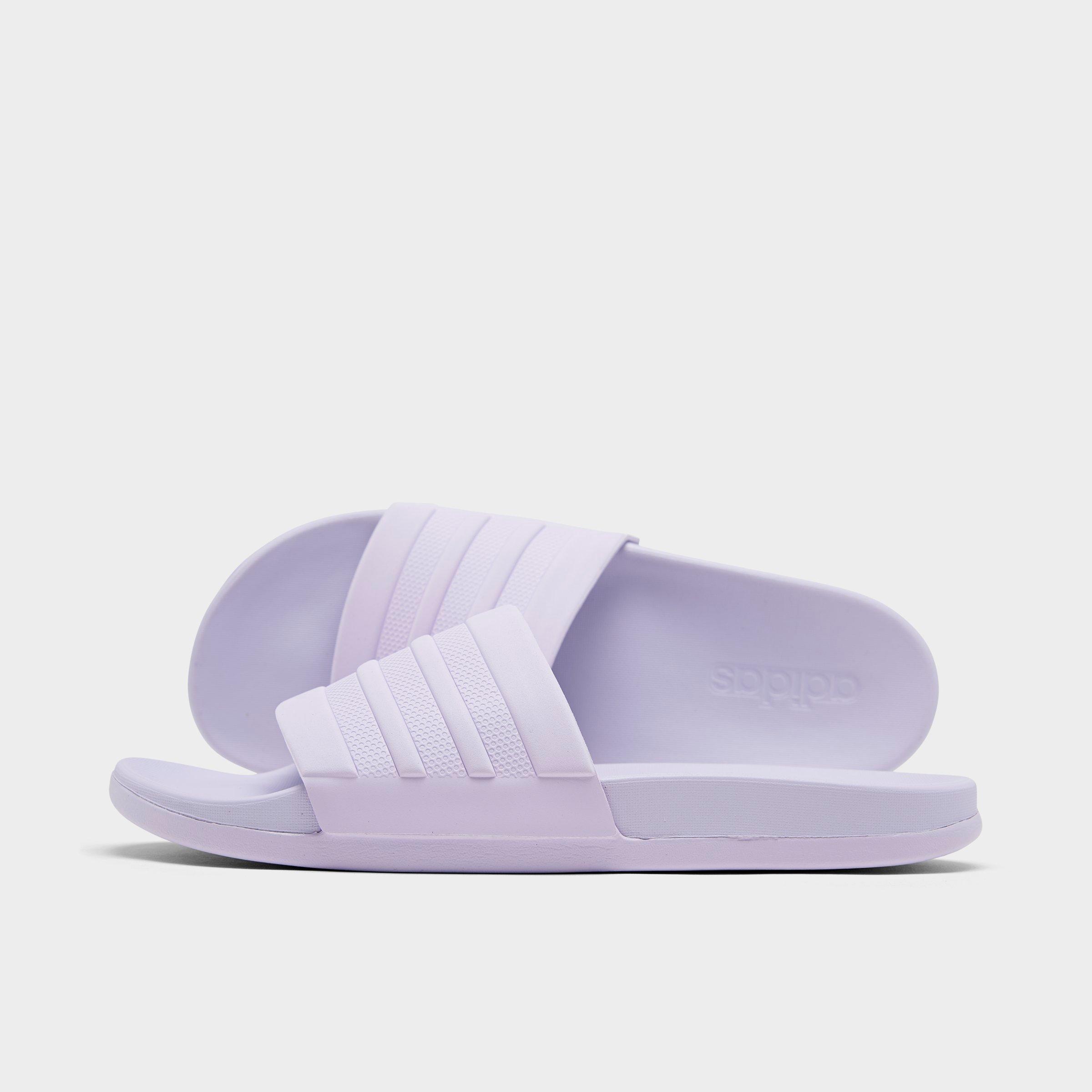 adidas slides lavender