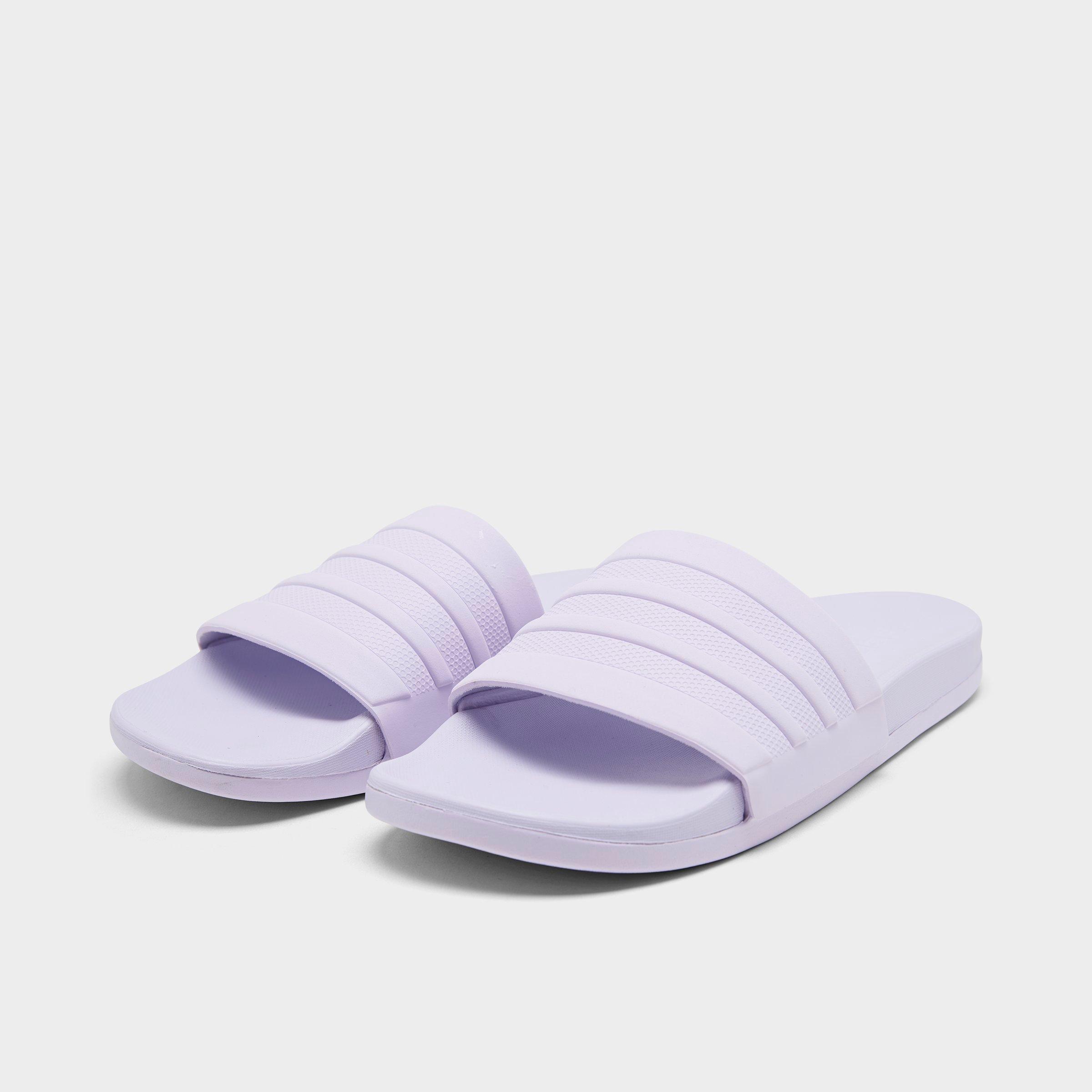 purple adidas sandals