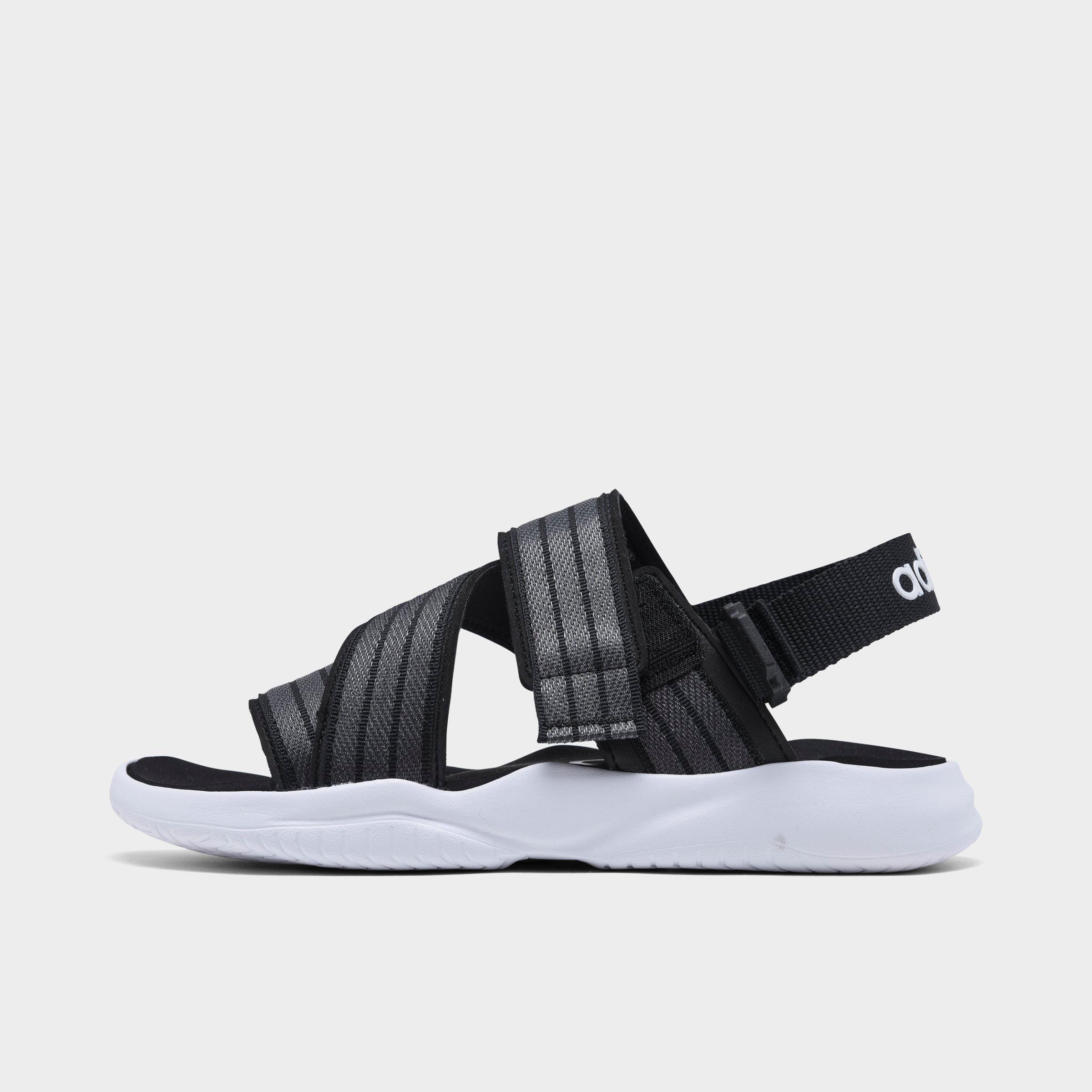 white athletic sandals