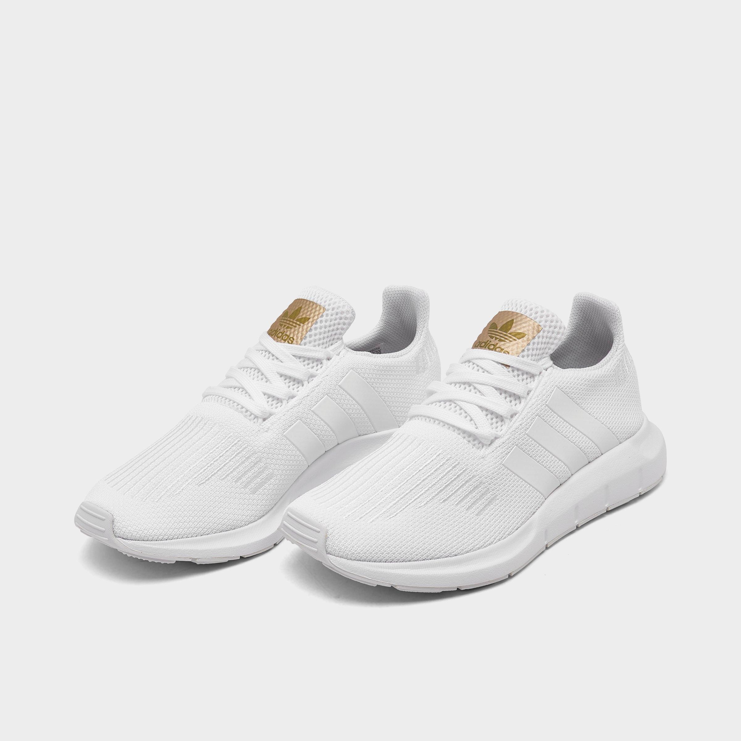 white adidas swift run shoes