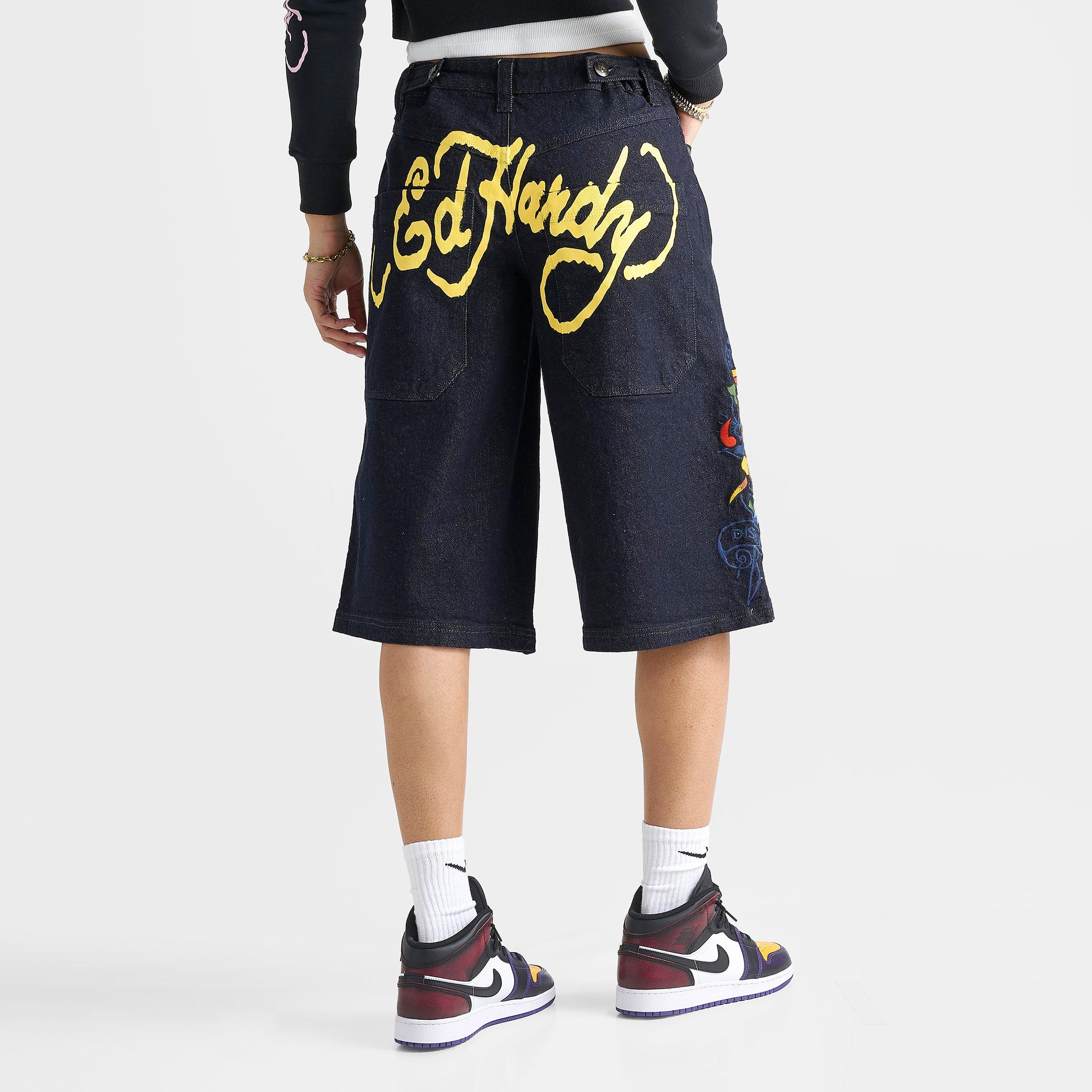Ed Hardy Women's Ed Hardy Eternal Love Long Denim Jorts