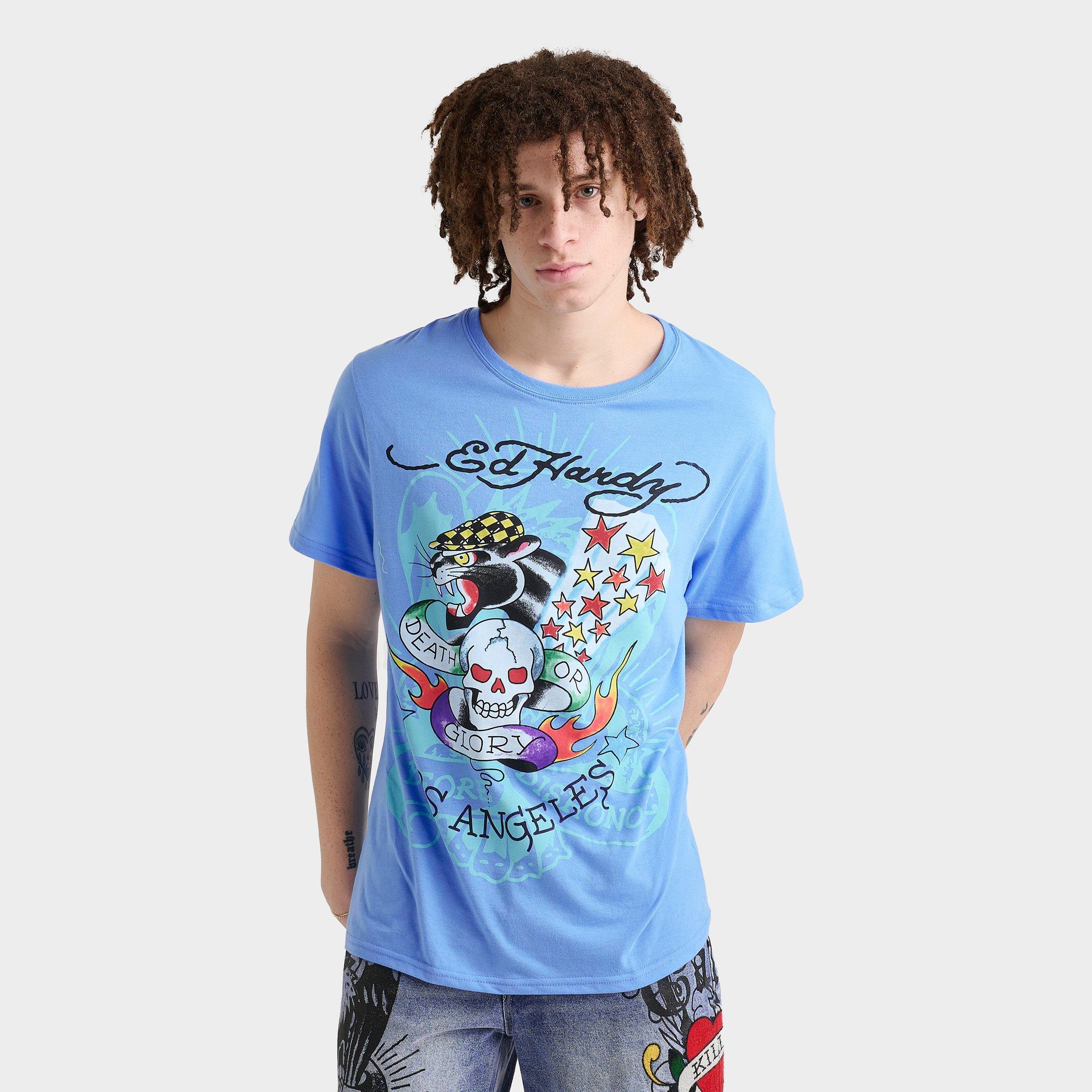 Men's Ed Hardy Skull Panther T-Shirt | Finish Line
