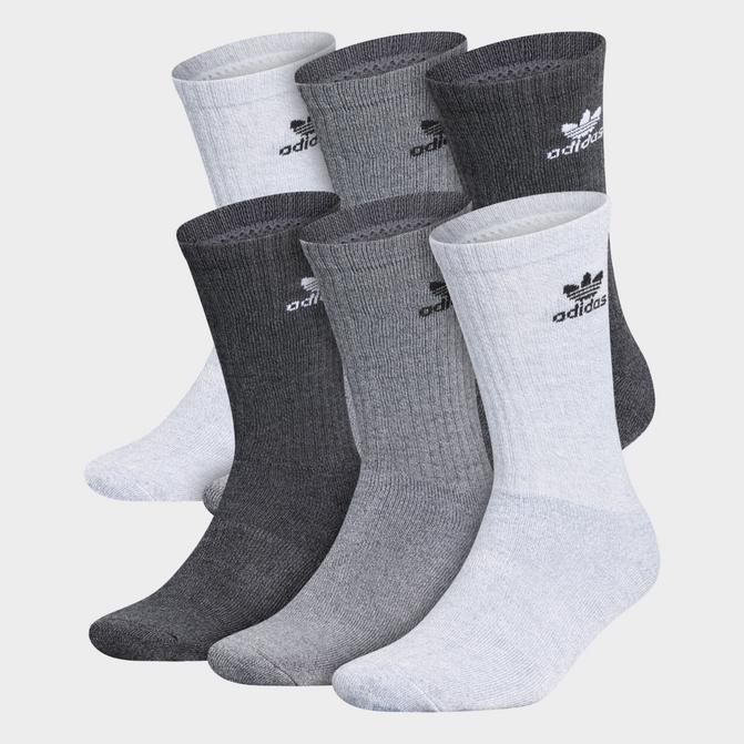 adidas Originals Trefoil Casual Cushioned Crew Socks (6-Pack)| Finish Line