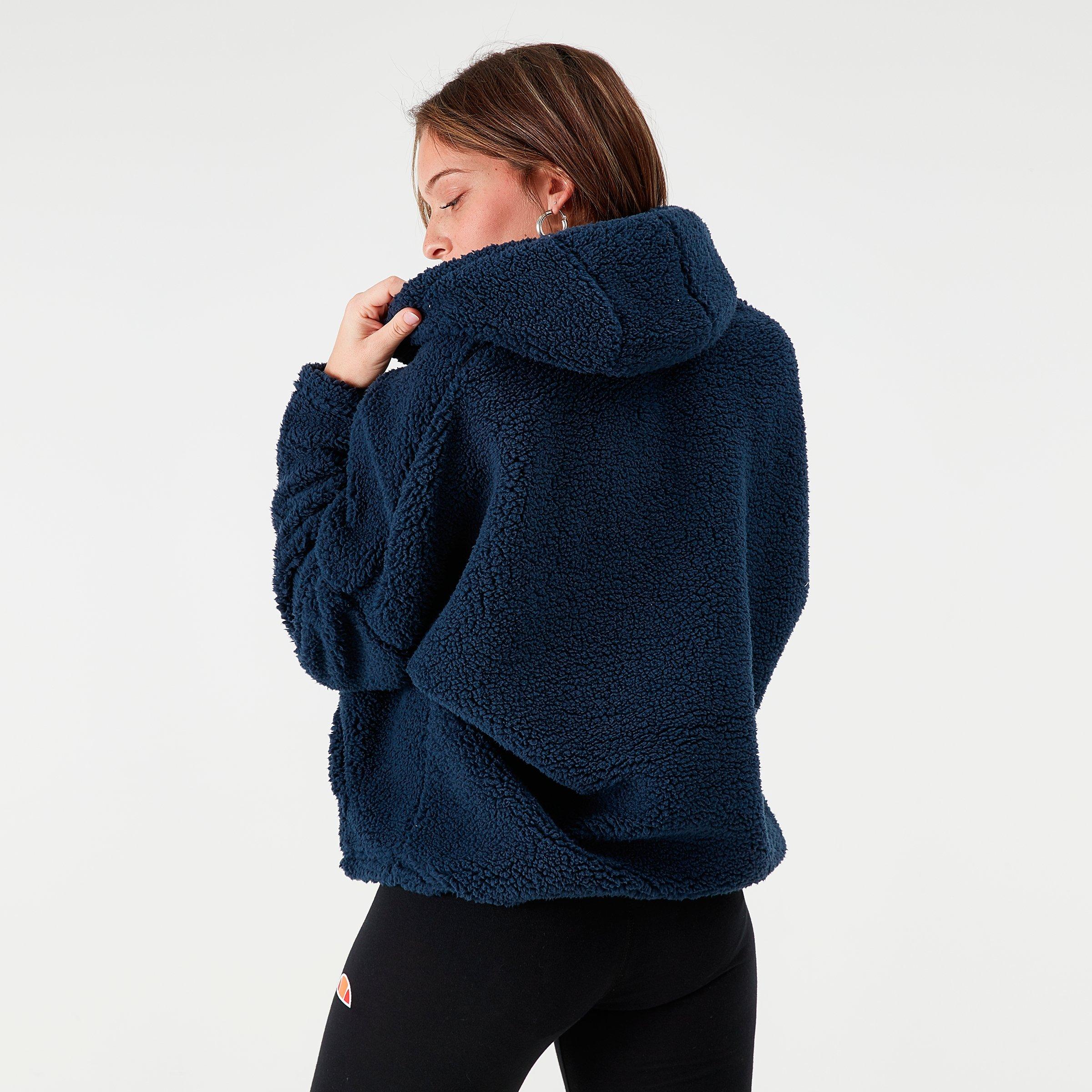 ellesse sherpa boyfriend overhead hoodie