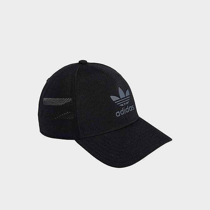 Front view of adidas Originals Beacon II Snapback Hat in Black/Onyx Click to zoom