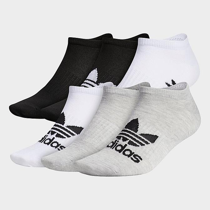 Alternate view of adidas Originals Classic Superlite No-Show Socks (6-Pack) in Grey/White/Black Click to zoom