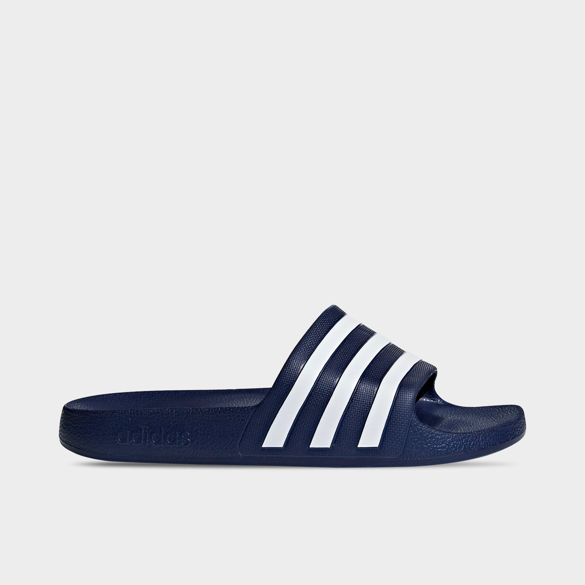 navy blue adidas sandals