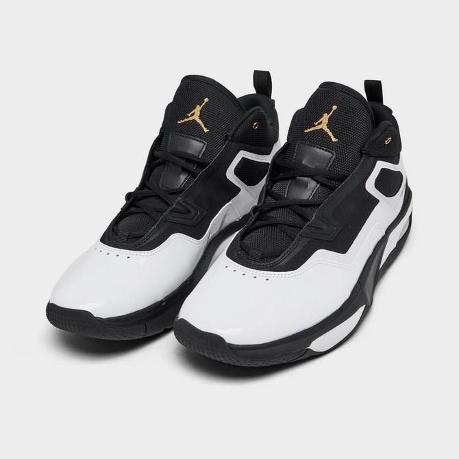 Jordan white clearance and gold shoes