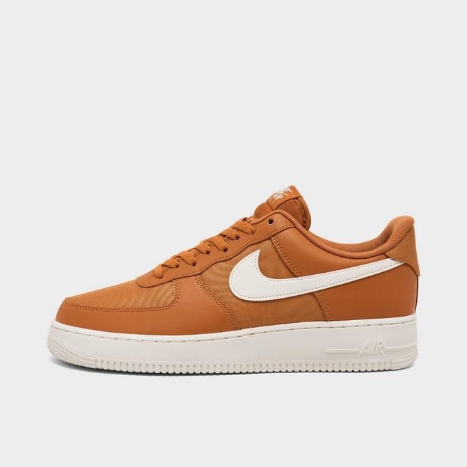 Nike Women's Air Force 1 '07 Shoes, Size 7.5, White/Orange