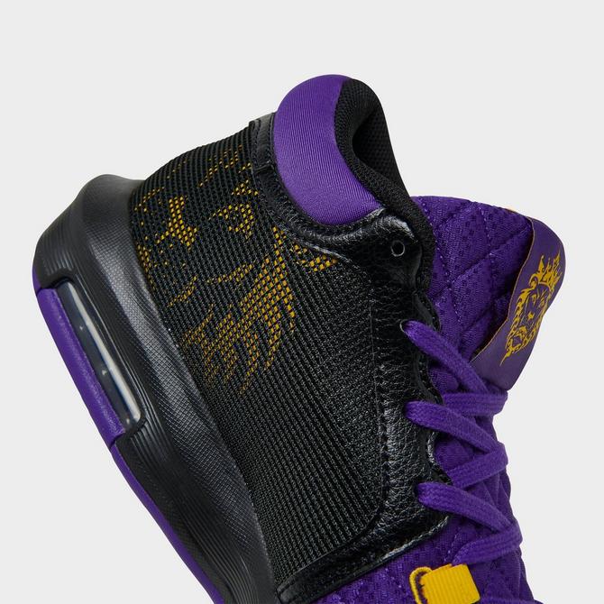 Lebron james shoes 2025 purple and gold