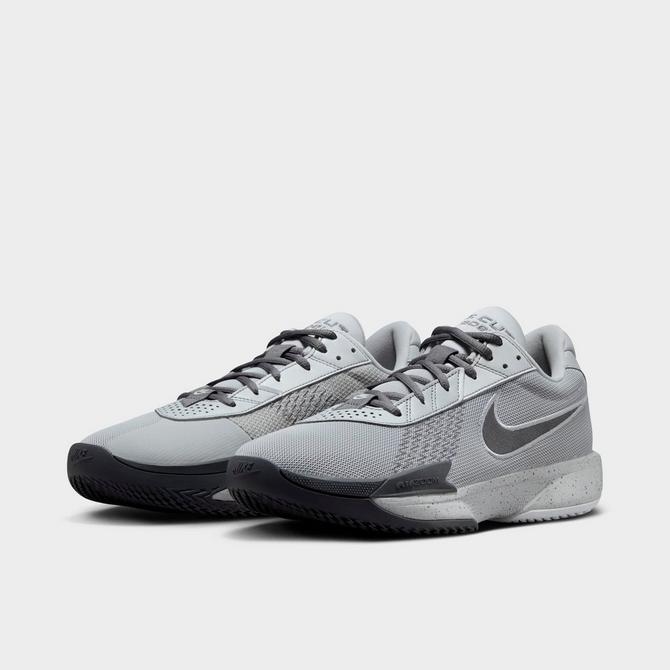 Three Quarter view of Nike G.T. Cut Academy Basketball Shoes in Light Smoke Grey/Dark Grey/Photon Dust Click to zoom
