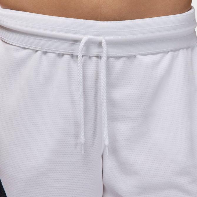 [angle] view of Women's Jordan Sport Diamond Basketball Shorts in White/Black/Black/White Click to zoom