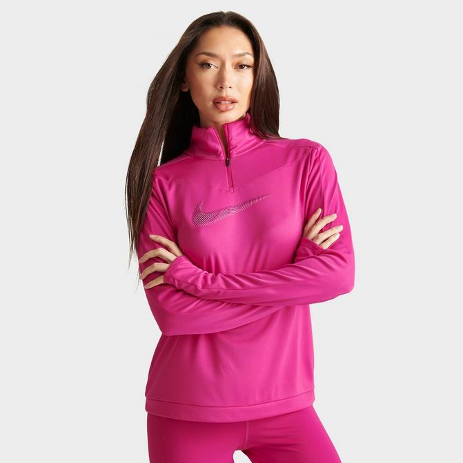 Women's nike dri discount fit half zip pullover