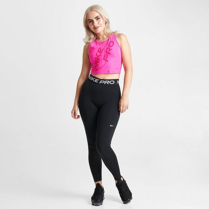 Nike Women's Pro Dri-FIT Femme Cropped Tank Top (Rosewood, Size S-XXL)  $10.47 + Free Shipping on $49+ or Free Store PU at Dick's Sporting Goods