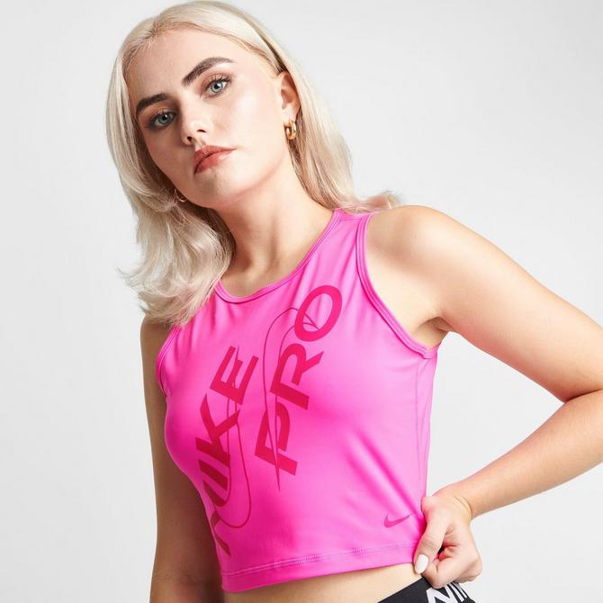 Nike Pro Dri-Fit Women's Size XL Lime Ice Shelf-Bra Cropped Tank Top $50  NWT