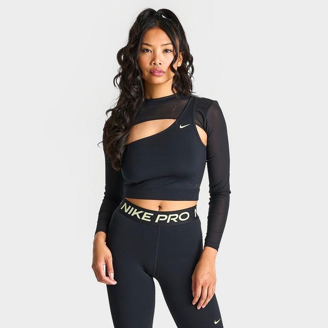 Nike pro hot sale women's long sleeve