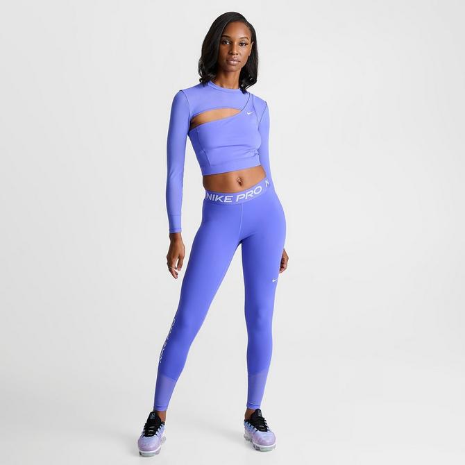 Nike Pro sports bra/crop top, ombre blue, Girls - Depop