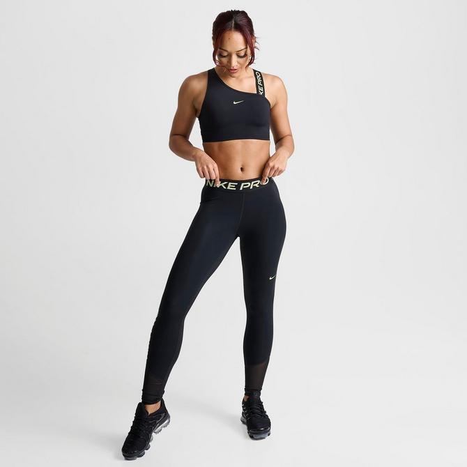 Nike Pro 365 Women's Mid-Rise Cropped Mesh Panel Leggings