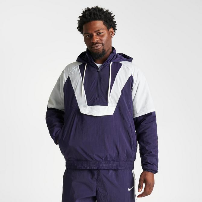 Nike sportswear swoosh outlet woven full zip jacket