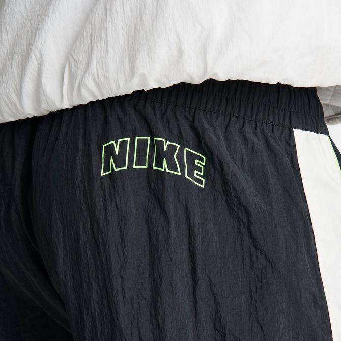 Vintage Nike Nylon Track Pants Double Swoosh Zip Logo Size M