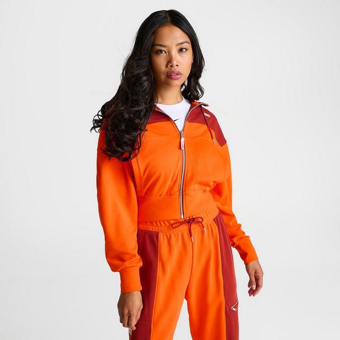 Nike orange best sale tracksuit womens