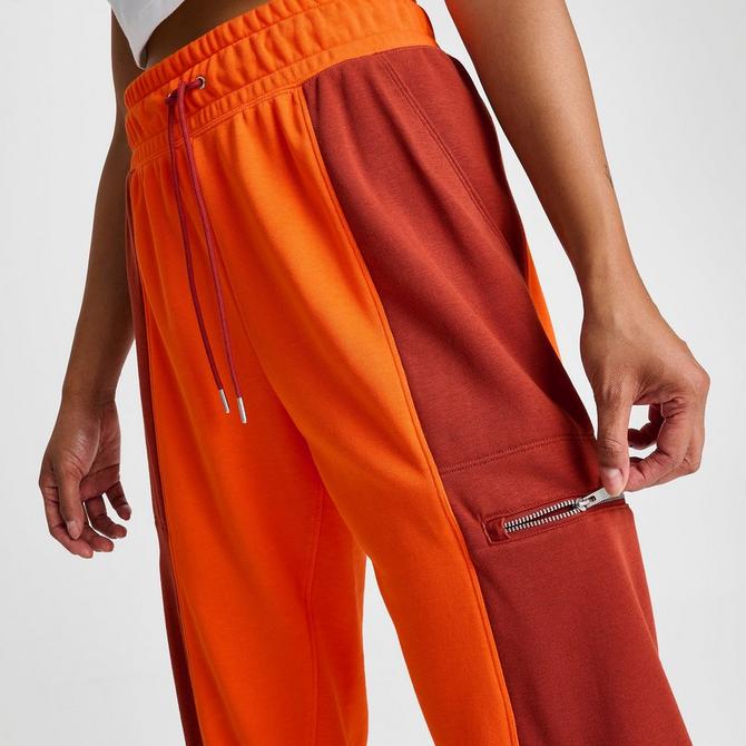 Nike Women's Sportswear Phoenix Fleece High-waisted Wide-leg Sweatpants In  Orange