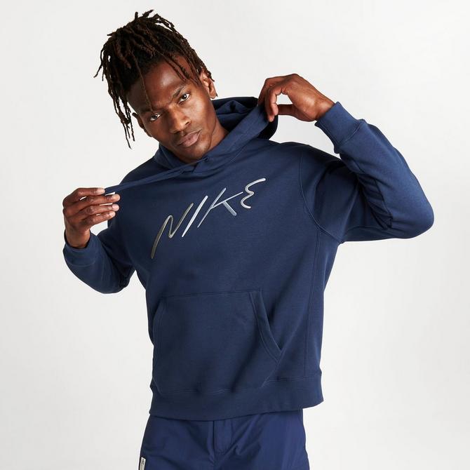 Blue nike hot sale club hoodie