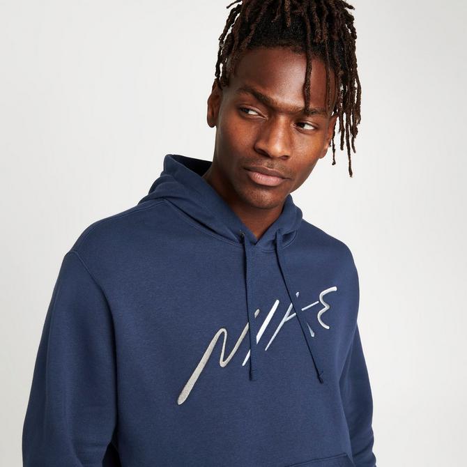 Men's Nike Club Fleece Brushed-Back Graphic Pullover Hoodie